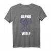 Alpha Wolf T-Shirt - Fantasy Werwolf Motiv, Klassisch geschnitten, doppelt genähter Saum