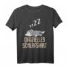 Lustiges Wolf Schlafshirt Pyjama Nachthemd – Witziges Geschenk für Langschläfer, Morgenmuffel und Wolf Fans, Damen und Herren