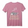Lustiges Wolf Schlafshirt Pyjama Nachthemd – Witziges Geschenk für Langschläfer, Morgenmuffel und Wolf Fans, Damen und Herren