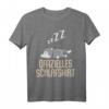 Lustiges Wolf Schlafshirt Pyjama Nachthemd – Witziges Geschenk für Langschläfer, Morgenmuffel und Wolf Fans, Damen und Herren