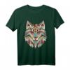 Geometric Wolf T-Shirt – Buntes Wildtier-Design für Tierliebhaber, Jäger & Naturliebhaber, Perfekt als Geschenk bei Geburtstagen & Weihnachten