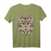 Geometric Wolf T-Shirt – Buntes Wildtier-Design für Tierliebhaber, Jäger & Naturliebhaber, Perfekt als Geschenk bei Geburtstagen & Weihnachten
