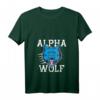 Damen Alpha Wolf Wolf Pack T-Shirt mit V-Ausschnitt – Wolfsfamilien-Design für Wolfsliebhaber und Naturfans