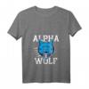 Damen Alpha Wolf Wolf Pack T-Shirt mit V-Ausschnitt – Wolfsfamilien-Design für Wolfsliebhaber und Naturfans