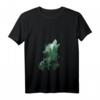 Damen Tiermotiv Silhouette T-Shirt mit Wolfsilhouette & Bärenmotiv – Perfekt als Geschenk für Naturliebhaber zu Geburtstag und Weihnachten