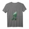 Damen Tiermotiv Silhouette T-Shirt mit Wolfsilhouette & Bärenmotiv – Perfekt als Geschenk für Naturliebhaber zu Geburtstag und Weihnachten