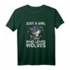 Just A Girl Who Loves Wolves - Lustiges Wölfe Wolf Kostüm T-Shirt für Frauen, Mädchen & Wolf Fans, Geschenk für Geburtstag & Weihnachten