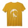 Tarotkarte im Used-Look mit Mond und Wolf T-Shirt – Gothic, Halloween & Okkulte Geschenkideen für Magie-Fans