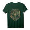 Outdoor Survival Bushcraft Messer mit Wolf Geschenk T-Shirt – Trendiges Motiv für Natur- und Outdoor-Liebhaber, Camper & Abenteurer
