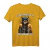 Lustiges Wolf Kaffee T-Shirt - Ganz dünnes Eis! Sarkastisches Spruchshirt für Morgenmuffel und Tierliebhaber als Geschenkidee