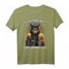 Lustiges Wolf Kaffee T-Shirt - Ganz dünnes Eis! Sarkastisches Spruchshirt für Morgenmuffel und Tierliebhaber als Geschenkidee