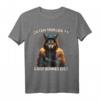 Lustiges Wolf Kaffee T-Shirt - Ganz dünnes Eis! Sarkastisches Spruchshirt für Morgenmuffel und Tierliebhaber als Geschenkidee