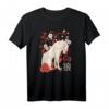 Japanese Floral Wolf T-Shirt - Klassisch geschnitten mit Blumenmotiv und langlebiger Verarbeitung