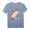 Japanese Floral Wolf T-Shirt - Klassisch geschnitten mit Blumenmotiv und langlebiger Verarbeitung