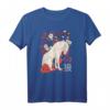 Japanese Floral Wolf T-Shirt - Klassisch geschnitten mit Blumenmotiv und langlebiger Verarbeitung