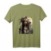 Indische Indianer-Frau mit weißem Wolf Vintage-Geschenke T-Shirt – Humorvolles, sarkastisches Native American Design für Männer, Frauen, Teenager & Kinder
