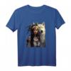 Indische Indianer-Frau mit weißem Wolf Vintage-Geschenke T-Shirt – Humorvolles, sarkastisches Native American Design für Männer, Frauen, Teenager & Kinder