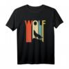 Lustiges Retro Wolf T-Shirt Geschenk für Tierliebhaber – Ideal für Weihnachten, Geburtstag, Valentinstag, Vatertag & Muttertag