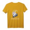 Just A Girl Who Loves Wolves Damen Mädchen T-Shirt – Süßes Wolfsmotiv, Perfekt als Geschenk für Wolfsfans zu Weihnachten, Geburtstag, Muttertag und mehr