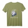 Just A Girl Who Loves Wolves Damen Mädchen T-Shirt – Süßes Wolfsmotiv, Perfekt als Geschenk für Wolfsfans zu Weihnachten, Geburtstag, Muttertag und mehr