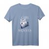 Just A Girl Who Loves Wolves Damen Mädchen T-Shirt – Süßes Wolfsmotiv, Perfekt als Geschenk für Wolfsfans zu Weihnachten, Geburtstag, Muttertag und mehr