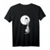 Lustiges Wolf Mit Mond T-Shirt – Jaulender Wolf Vollmond Comic Fun für Kinder, Jugendliche und Erwachsene, ideales Geschenk für Tier- und Naturfans