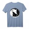Yin Yang Wölfe Geschenk Wolf T-Shirt – Trendiges Spirituelles T-Shirt für Wolfs- und Yin & Yang-Fans als Weihnachts- oder Geburtstagsgeschenk