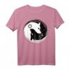 Yin Yang Wölfe Geschenk Wolf T-Shirt – Trendiges Spirituelles T-Shirt für Wolfs- und Yin & Yang-Fans als Weihnachts- oder Geburtstagsgeschenk