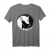 Yin Yang Wölfe Geschenk Wolf T-Shirt – Trendiges Spirituelles T-Shirt für Wolfs- und Yin & Yang-Fans als Weihnachts- oder Geburtstagsgeschenk