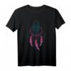 Indianer Wolf Traumfänger T-Shirt - Geschenkidee für Hippies, Boho-Liebhaber & Esoteriker zum Geburtstag & Weihnachten