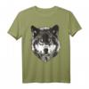 Wolfskopf - Wolfsliebhaber T-Shirt mit Wolf Design für Tierliebhaber & Naturliebhaber