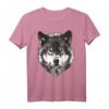 Wolfskopf - Wolfsliebhaber T-Shirt mit Wolf Design für Tierliebhaber & Naturliebhaber