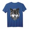 Wolfskopf - Wolfsliebhaber T-Shirt mit Wolf Design für Tierliebhaber & Naturliebhaber