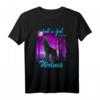 Just a Girl Who Loves Wolves - Wolf-Shirt für Mädchen und Frauen, perfektes Geschenk für Wolfsliebhaber zu Geburtstag, Weihnachten & mehr