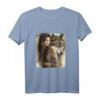 Frau und grauer Wolf Fantasy Tank Top - Tier Geschenkidee für Wolf Liebhaber und Fantasy-Design Fans