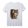 Frau und grauer Wolf Fantasy Tank Top - Tier Geschenkidee für Wolf Liebhaber und Fantasy-Design Fans