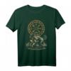 WOLF ODINS - Nordische Mythologie & Wikinger T-Shirt mit Vegvisir, Geri & Freki - Geschenk für Wikingerfans