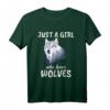 Damen Wolf T-Shirt - Lustiges Geschenk für Wolfsfans, Geburtstags- und Weihnachtsgeschenk für Wolf Liebhaberinnen