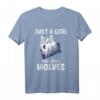 Damen Wolf T-Shirt - Lustiges Geschenk für Wolfsfans, Geburtstags- und Weihnachtsgeschenk für Wolf Liebhaberinnen