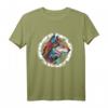 Fenrir Wolf von Odin mit nordischen Runen - Wolfskopf T-Shirt für Wikinger- und Mythologie-Fans
