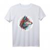 Fenrir Wolf von Odin mit nordischen Runen - Wolfskopf T-Shirt für Wikinger- und Mythologie-Fans