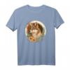 Cottagecore Wolf T-Shirt für Mädchen und Frauen | Süßer Wolf Motiv | Ländlicher Stil & Tierliebhaber Mode