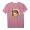 Cottagecore Wolf T-Shirt für Mädchen und Frauen | Süßer Wolf Motiv | Ländlicher Stil & Tierliebhaber Mode