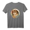Cottagecore Wolf T-Shirt für Mädchen und Frauen | Süßer Wolf Motiv | Ländlicher Stil & Tierliebhaber Mode