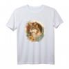 Cottagecore Wolf T-Shirt für Mädchen und Frauen | Süßer Wolf Motiv | Ländlicher Stil & Tierliebhaber Mode