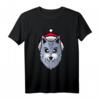 Lustiges Wolf Pixelated Weihnachts-T-Shirt – Perfektes Geschenk für Wolf-Liebhaber zu Weihnachten