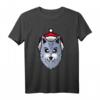 Lustiges Wolf Pixelated Weihnachts-T-Shirt – Perfektes Geschenk für Wolf-Liebhaber zu Weihnachten