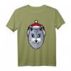 Lustiges Wolf Pixelated Weihnachts-T-Shirt – Perfektes Geschenk für Wolf-Liebhaber zu Weihnachten