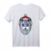 Lustiges Wolf Pixelated Weihnachts-T-Shirt – Perfektes Geschenk für Wolf-Liebhaber zu Weihnachten