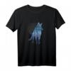 Mond Natur Wolf Tier des Waldes Raubtier T-Shirt - Für Tierliebhaber und Wolf-Fans mit majestätischem Vollmond-Design